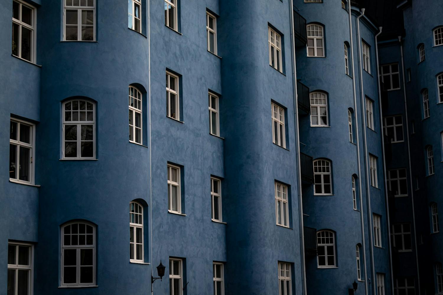 Blått hus i Uppsala